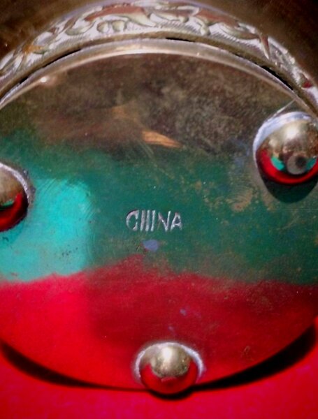 Vechi vas chinezesc Cloisonne pentru ceai, anii 1890-1900